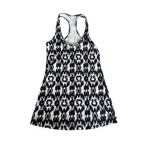 LULULEMON Racerback Purple White Ikat Tank Top Size 2